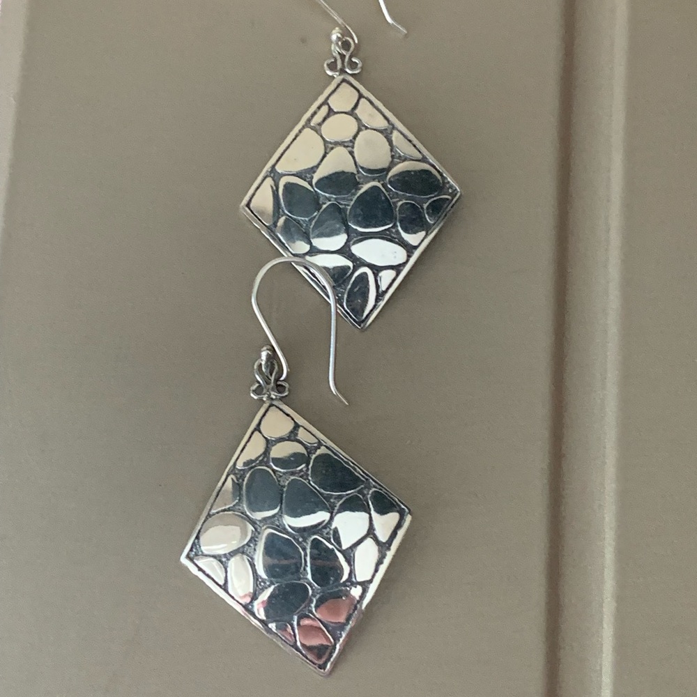 Silver earrings